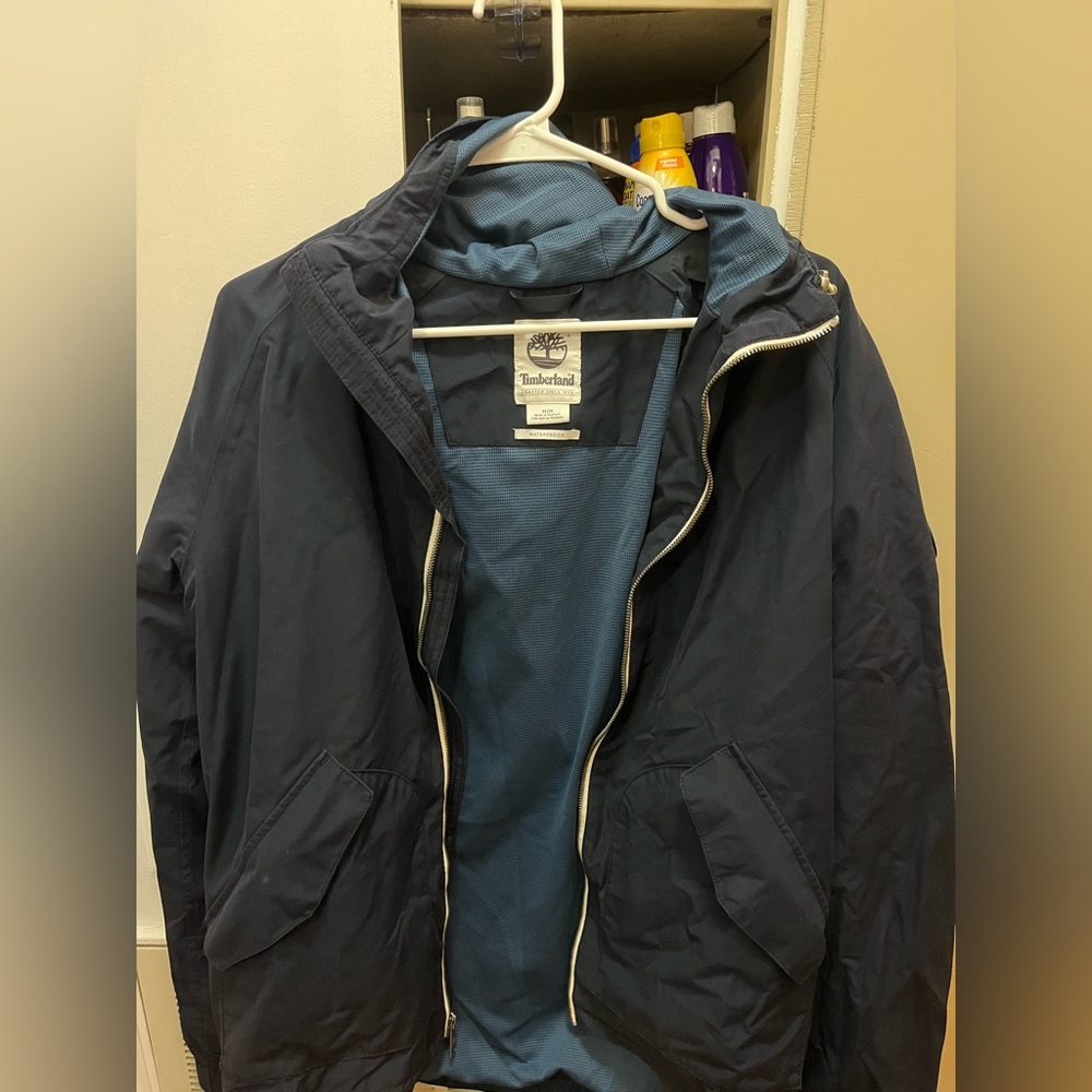 Timberland Dark Blue Waterproof Rain Jacket
